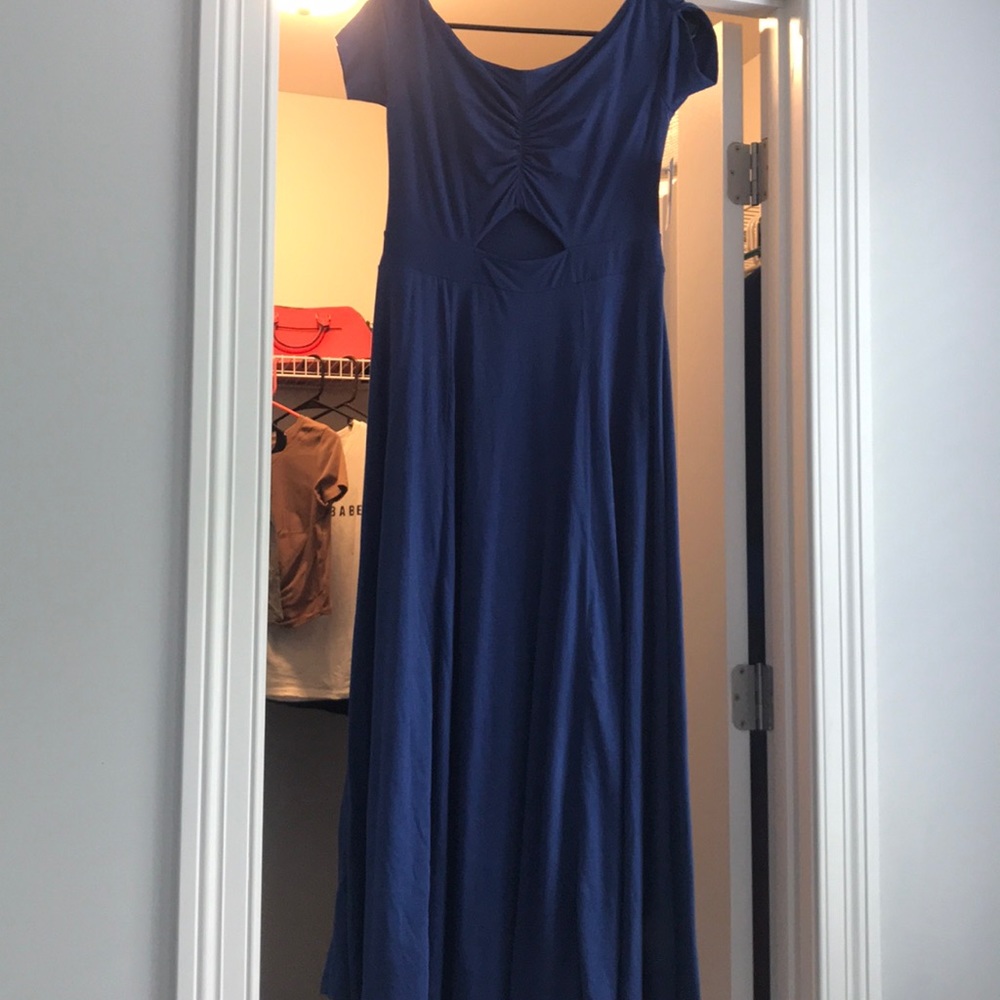 Free people blue midi dress, NWT.
